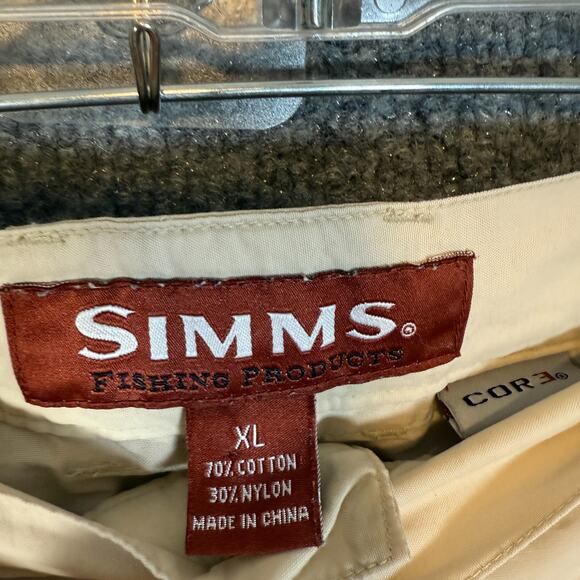 Simms Pants Mens XL Beige Convertible Chino Fishing Hiking Gorpcore Lightweight - Picture 9 of 15